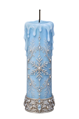 Eisblaue Schneeflocke